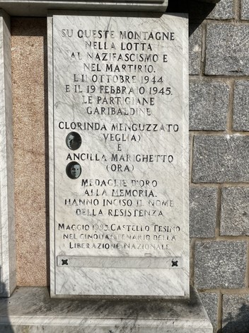 Monumento commemorativo ai caduti di Castello Tesino, dedicato alla resistenza contro il nazifascismo.