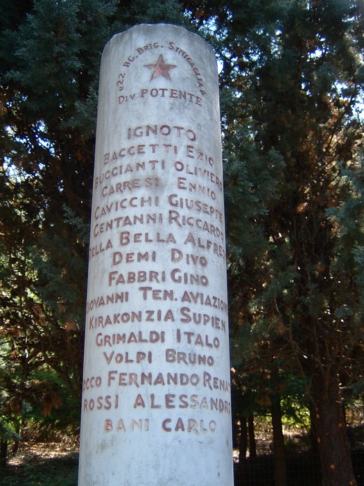 Monumento commemorativo del casolare di Pian d'Albero, dedicato ai caduti e alla memoria storica della comunità.