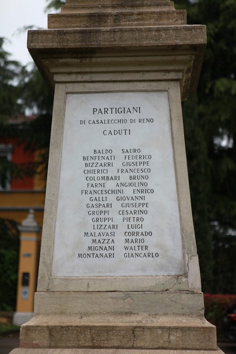 Monumento ai caduti per la Libertà, dedicato ai partigiani di Casalecchio di Reno.