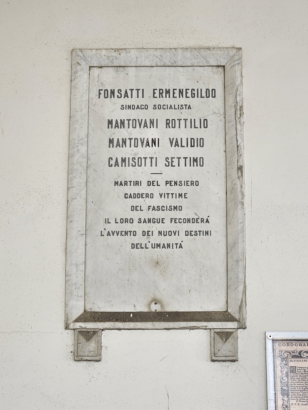 Lapide ai Martiri antifascisti, Comune di Ariano nel Polesine (RO), foto 1