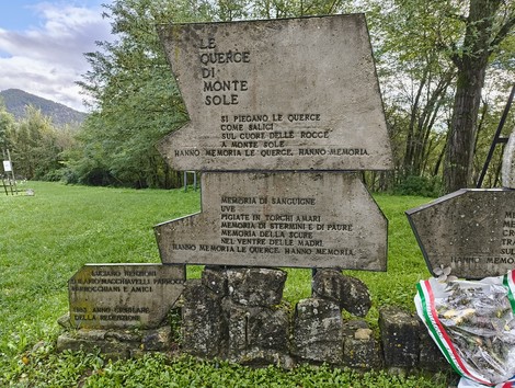 Rovine di San Martino: monumento commemorativo immerso nella natura, in memoria delle vittime di Monte Sole.