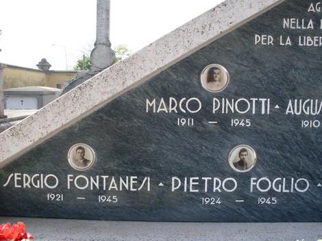 Sacrario di Massenzatico, monumento commemorativo ai caduti, con nomi e fotografie di eroici soldati.