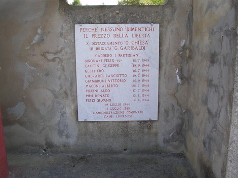 Sacrario del Castellaccio: monumento commemorativo ai partigiani che sacrificarono la vita per la libertà.