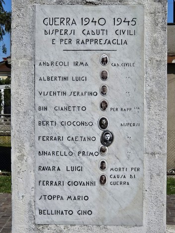 Monumento ai Caduti di Pezzoli, dedicato ai dispersi e vittime della guerra 1940-1945.