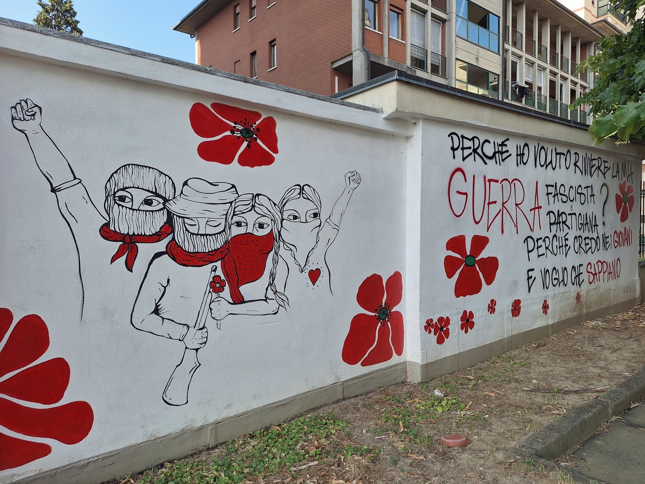 Murale della Scuola di Resistenza, Comune di Collegno (TO), foto 1