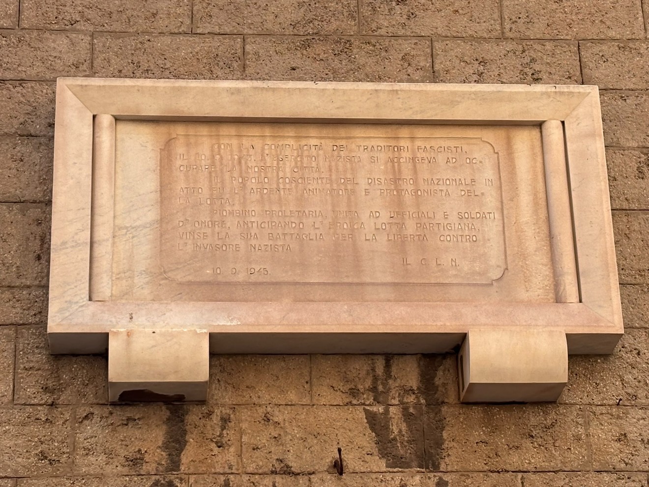 Lapide per la battaglia di Piombino, Comune di Piombino (LI), foto 1