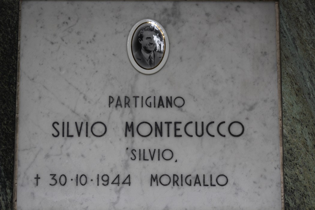 Sacrario dedicato ai caduti per la Liberazione, con un tributo a Silvio Montecucco.