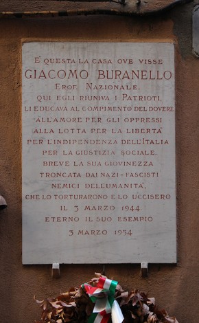 Lapide alla casa di Buranello, Comune di Genova (GE), foto 1