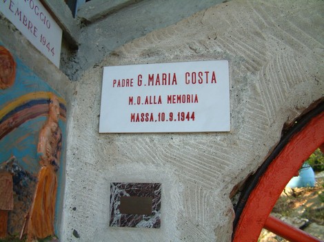 Monumento dedicato a Padre G. Maria Costa al Parco della Resistenza del Monte Brugiana, in memoria dell'eroismo.