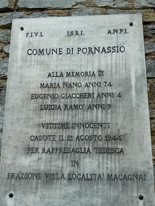 Monumento ai caduti, dedicato alla memoria delle vittime innocenti della Seconda Guerra Mondiale.