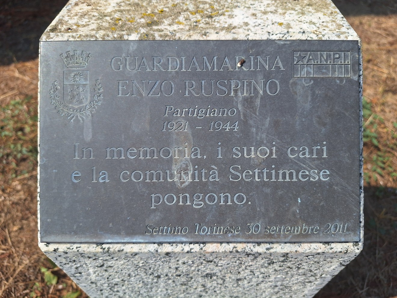 Cippo a Ruspino, Comune di Settimo Torinese (TO), foto 1