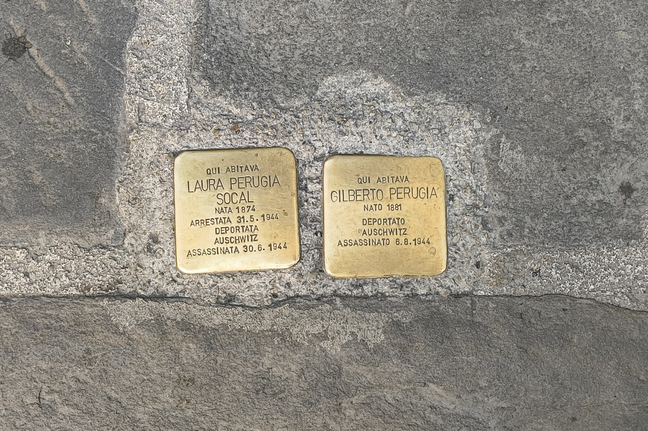 Pietre d'inciampo a Socal e Perugia, in memoria delle vittime della Shoah.