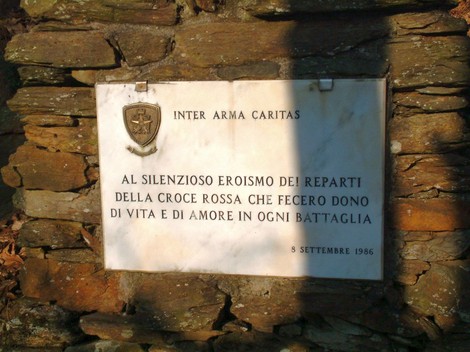 Parco della Resistenza del Monte Brugiana, dedicato al sacrificio dei reparti della Croce Rossa in battaglia.