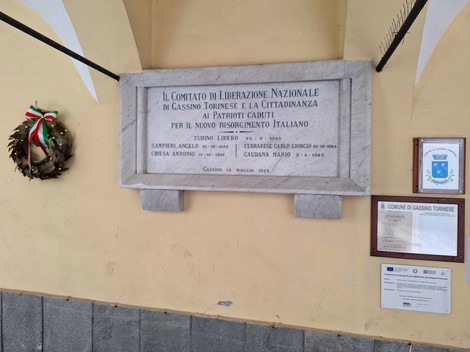 Lapide ai patrioti, Comune di Gassino Torinese (TO), foto 2