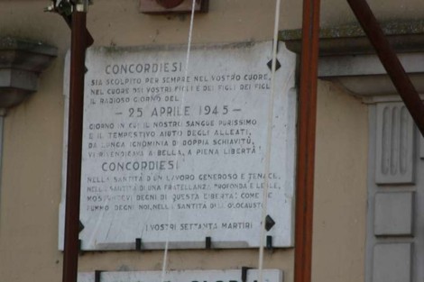 Sacrario dei caduti per la Libertà di Concordia, commemorazione della lotta e del sacrificio per la libertà.