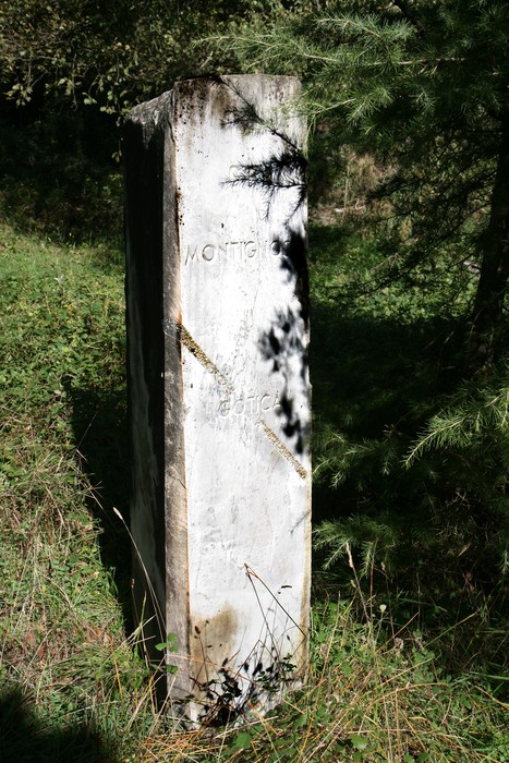 Monumento ai patrioti apuani, testimonianza storica nel verde della natura.