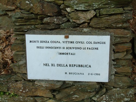 Memoriale al Parco della Resistenza del Monte Brugiana, dedicato alle vittime civili.