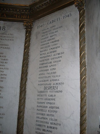 Monumento ai Caduti di Campagnola, commemorazione delle persone perdute durante la Seconda Guerra Mondiale.
