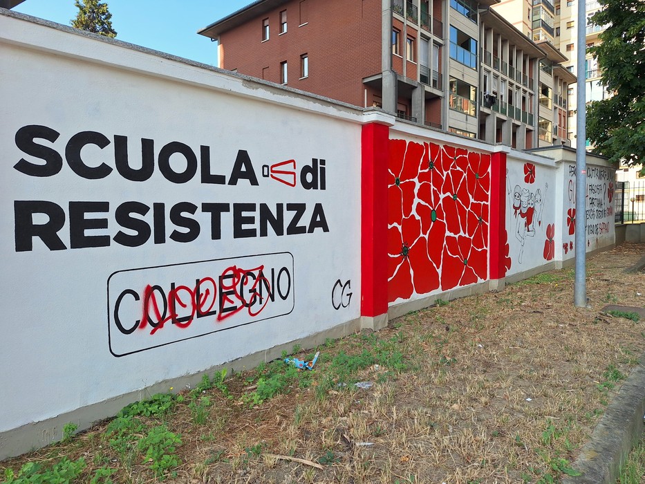 Murale della Scuola di Resistenza, Comune di Collegno (TO), foto 2
