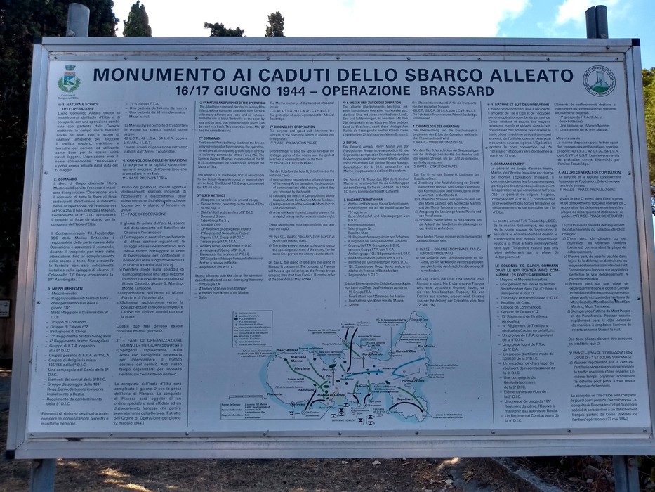 Monumento commemorativo ai caduti dello sbarco alleato, 16-17 giugno 1944, Operazione Brassard.
