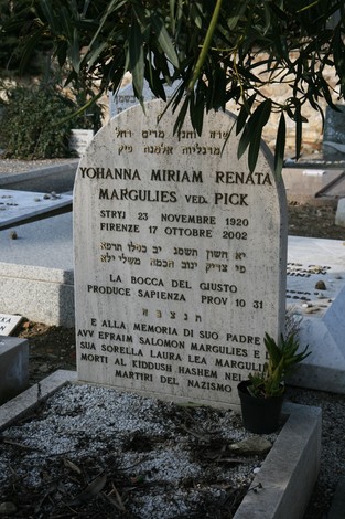 Cenotafi al cimitero ebraico in memoria dei deportati, un simbolo di commemorazione e riflessione storica.