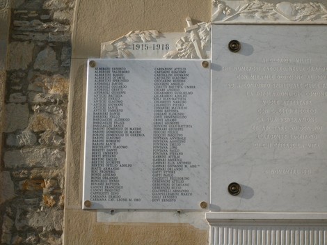 Monumento ai Caduti di Villa Minozzo, commemorazione dei soldati della Prima Guerra Mondiale.