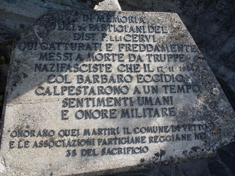 Monumento ai caduti partigiani di Lagoreccio, in memoria delle vittime della resistenza contro il nazifascismo.