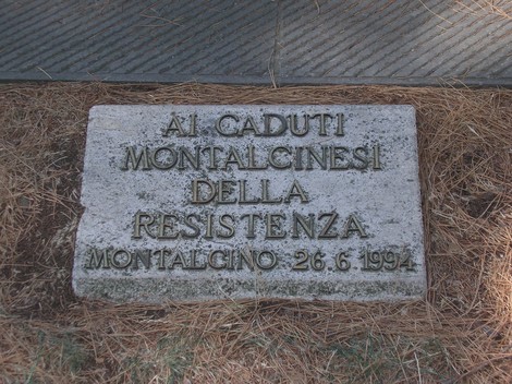 Monumento dedicato ai caduti della resistenza montalcinese, eretto a Montalcino nel 1994.