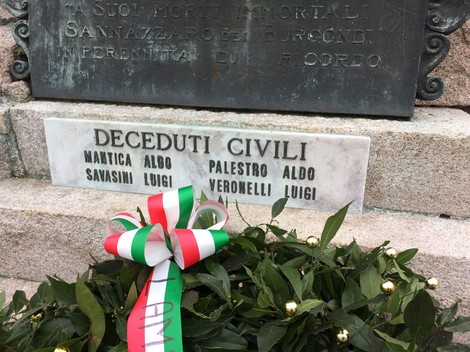 Monumento ai caduti di Sannazzaro De' Burgondi, commemorazione dei morti civili.
