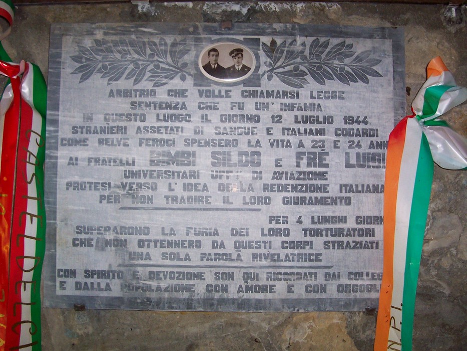Cappella dedicata ai fratelli Bimbi, commemorativa del loro sacrificio durante la Seconda Guerra Mondiale.