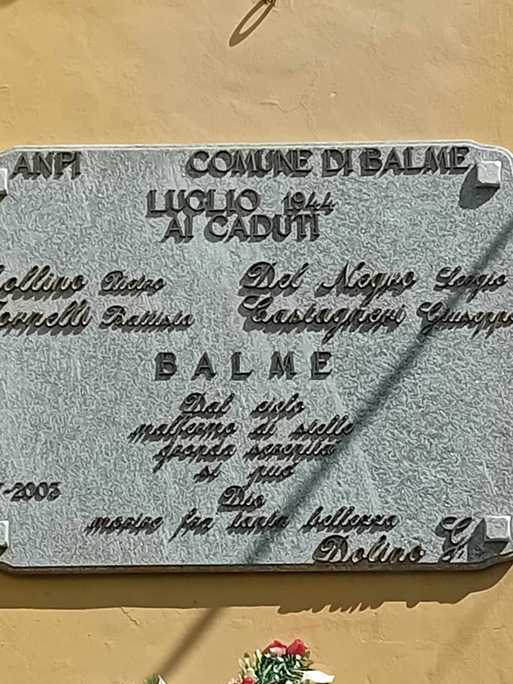 Lapide a Collino, Fornelli, Del Negro e Castagneri, Comune di Balme (TO), foto 1