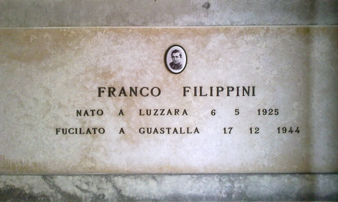 Sacrario dedicato ai caduti per la Liberazione di Luzzara, in memoria di Franco Filippini.