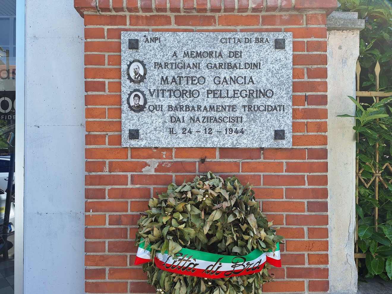 Lapide a Gancia e Pellegrino, Comune di Bra (CN), foto 1