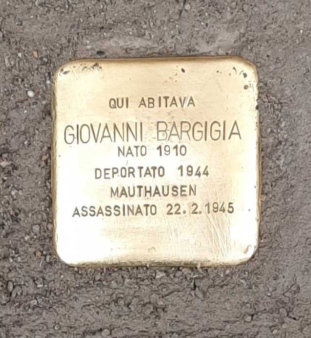 Pietra d'inciampo a Bargigia, Comune di Pavia (PV), foto 1