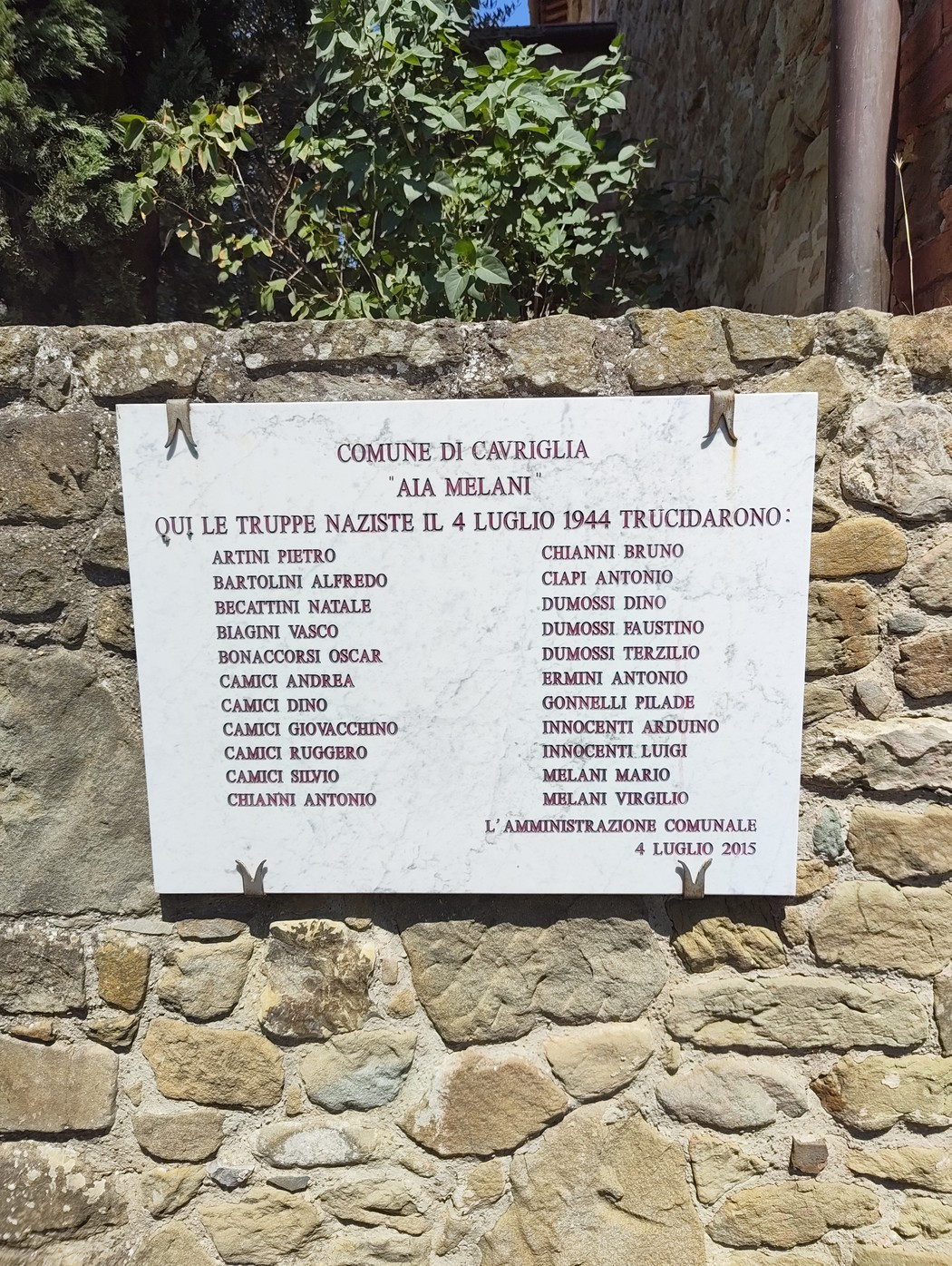 Lapide dell'aia Melani, Comune di Cavriglia (AR), foto 1