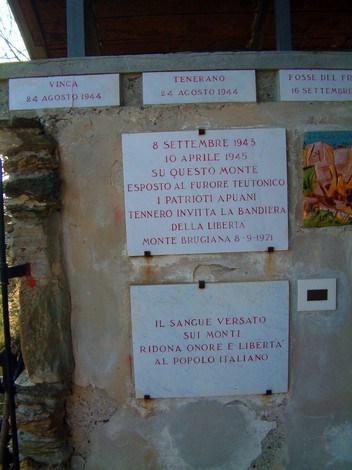 Monumento al Parco della Resistenza del Monte Brugiana, dedicato ai patrioti e alla libertà.