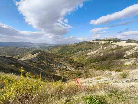 Monumento ai partigiani caduti a Monte Sabbiuno, immerso nella natura e nella storia della Resistenza italiana.