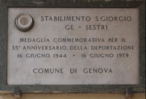 Lapidi commemorative in memoria dei caduti per la libertà, situate a San Giorgio.